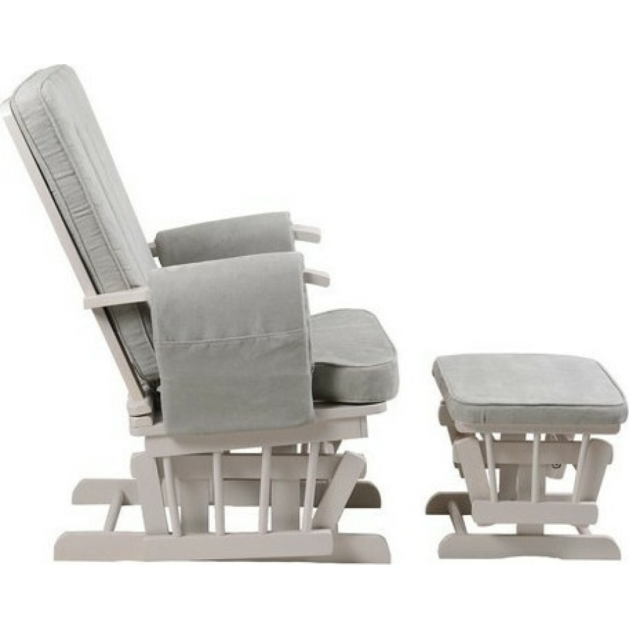 Baby Adventure Πολυθρόνα Θηλασμού με σκαμπό Grey 2τμχ - BR70437