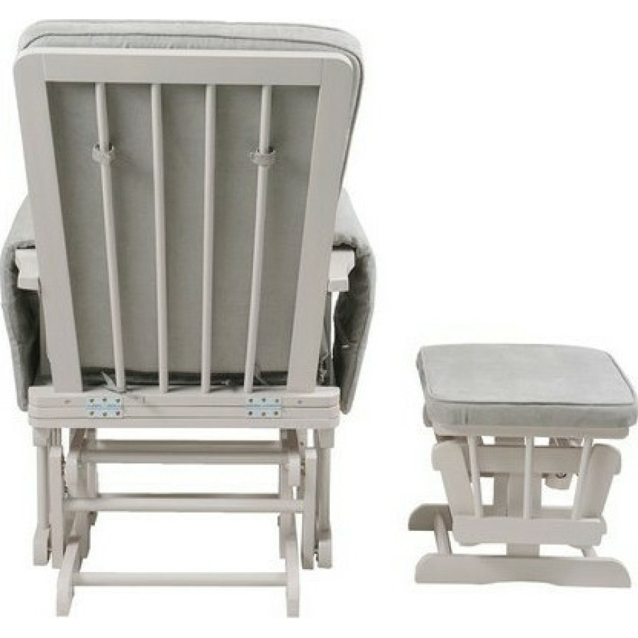 Baby Adventure Πολυθρόνα Θηλασμού με σκαμπό Grey 2τμχ - BR70437