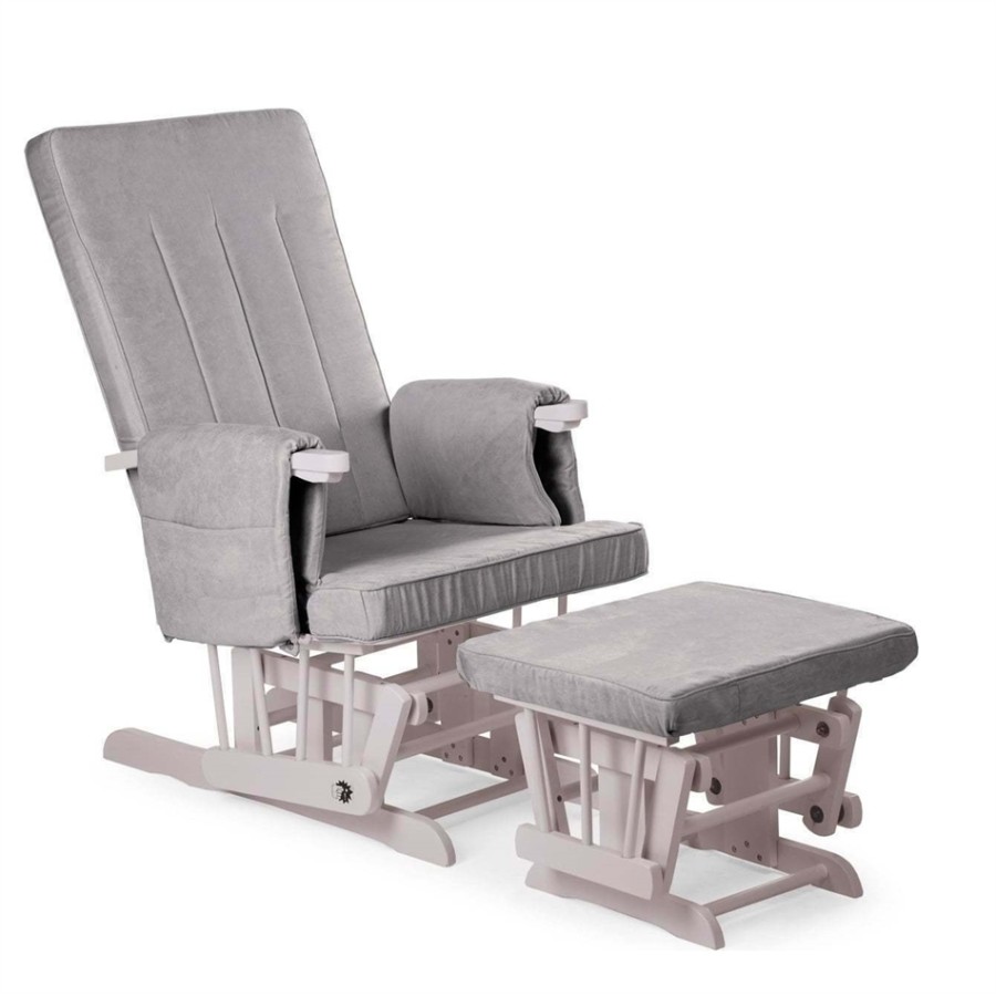 Baby Adventure Πολυθρόνα Θηλασμού με σκαμπό Grey 2τμχ - BR70437