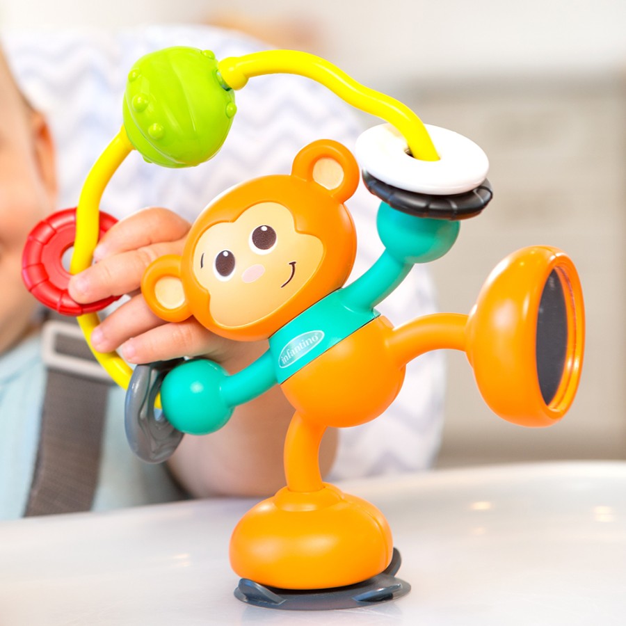 Infantino Παιχνίδι με βεντούζα ,Μαϊμού Stick & Spin High Pal B-930-216267-03