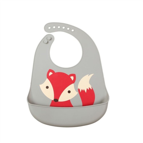 Kiokids Σαλιάρα Σιλικόνης FOX 2399