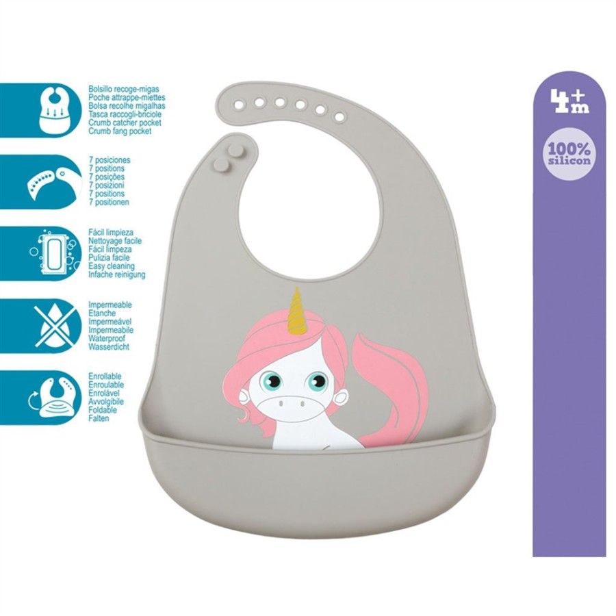 Kiokids Σαλιάρα Σιλικόνης UNICORN  2400