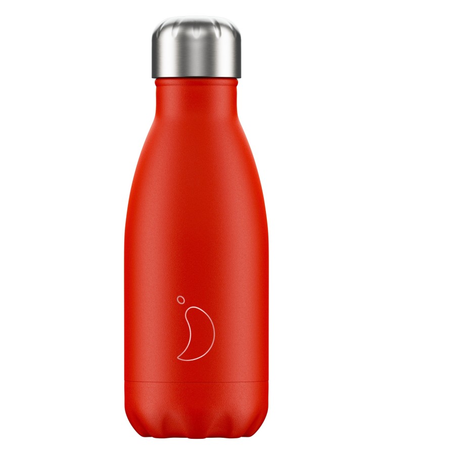 Ανοξείδωτος θερμός Chillys  NEON RED  260ml- 200116