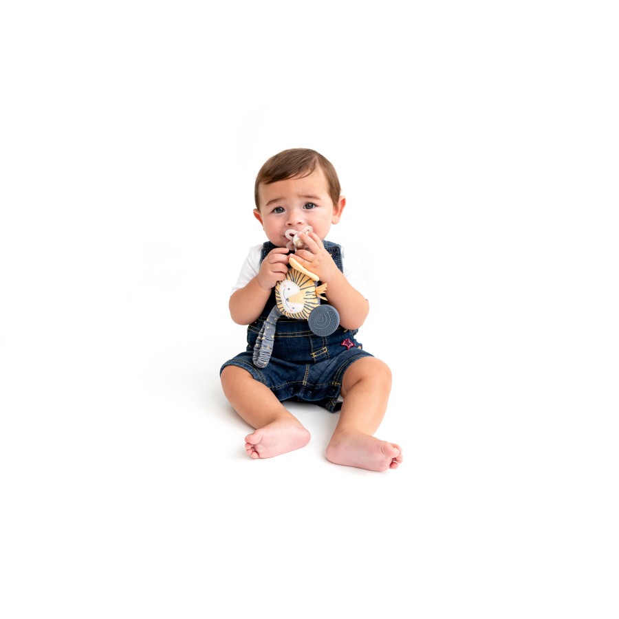 Cheeky Chompers Μασητικό  και πιάστρα πιπίλας 2 σε 1 HANDYCHEW Λιοντάρι  0 + μηνών   88487