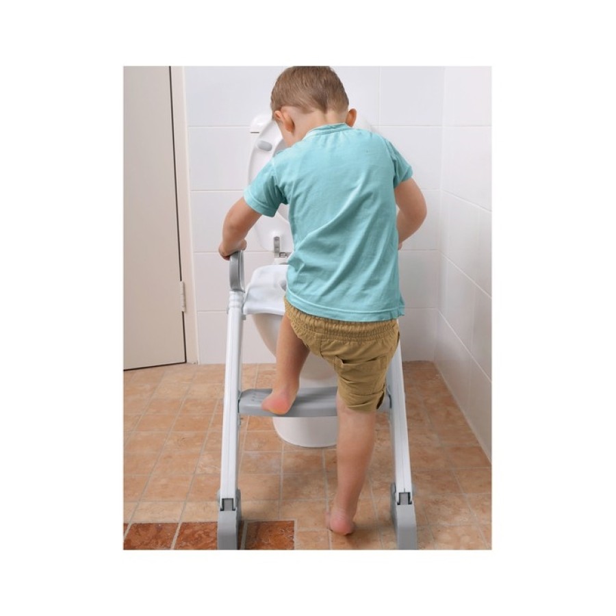 DreamBaby Εκπαιδευτικό κάθισμα τουαλέτας με σκαλοπάτι Step up Grey/White  BR75176