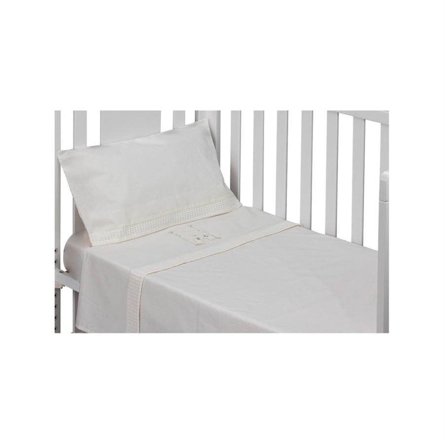 INTERBABY ΣΕΝΤΟΝΙΑ 100% ΒΑΜΒΑΚΕΡΑ ΓΙΑ ΚΟΥΝΙΑ ΣΕΤ 3 ΤΜΧ (115Χ175) SWING BEIGE 5261-05