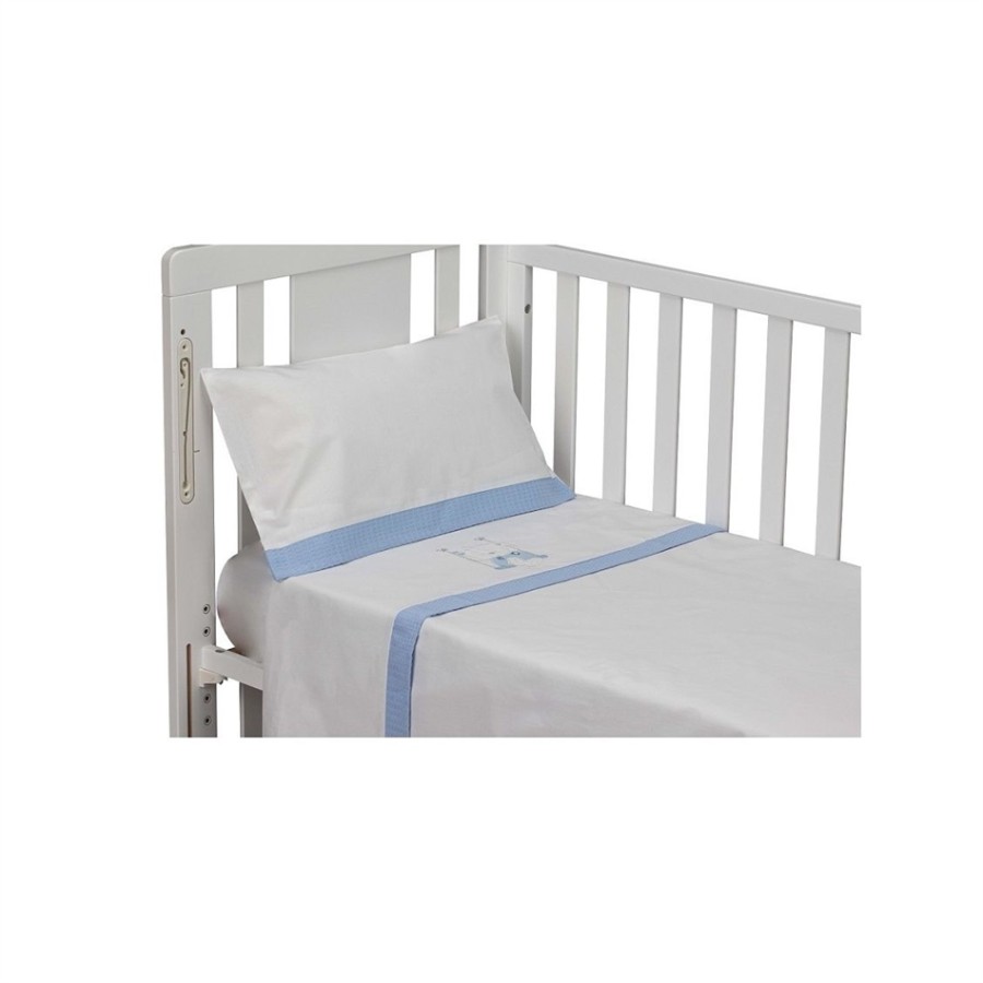 INTERBABY ΣΕΝΤΟΝΙΑ 100% ΒΑΜΒΑΚΕΡΑ ΓΙΑ ΚΟΥΝΙΑ ΣΕΤ 3 ΤΜΧ (115Χ175) SWING AZUL 5261-01