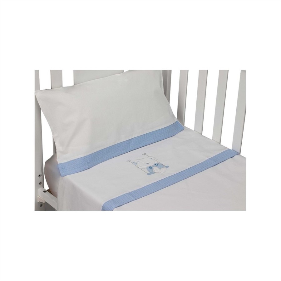 INTERBABY ΣΕΝΤΟΝΙΑ 100% ΒΑΜΒΑΚΕΡΑ ΓΙΑ ΚΟΥΝΙΑ ΣΕΤ 3 ΤΜΧ (115Χ175) SWING AZUL 5261-01