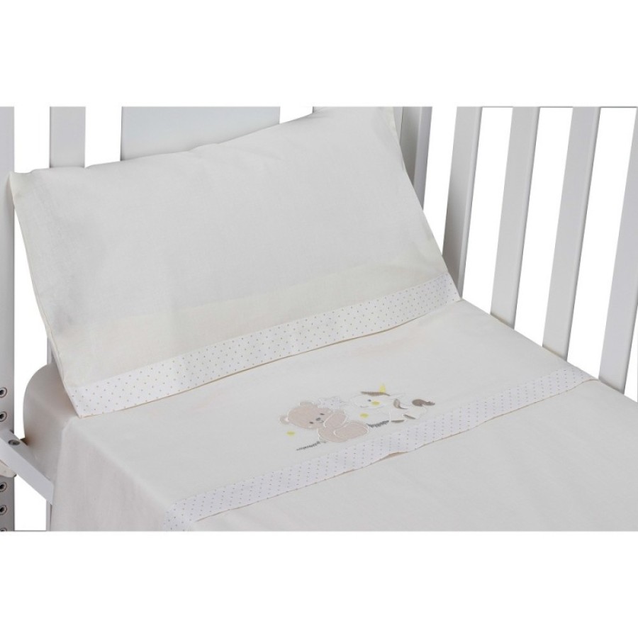 INTERBABY ΣΕΝΤΟΝΙΑ 100% ΒΑΜΒΑΚΕΡΑ ΓΙΑ ΚΟΥΝΙΑ ΣΕΤ 3 ΤΜΧ (115Χ175) UNICORNIO BEIGE 5259-05