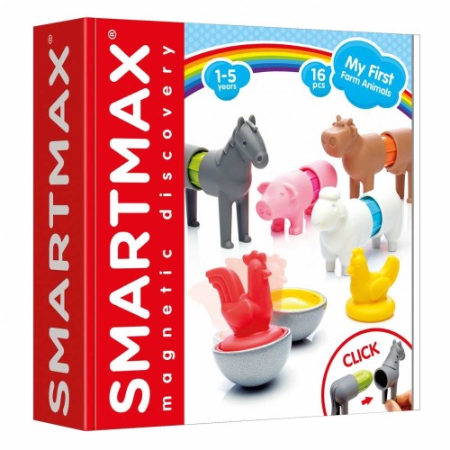 SmartMax Εκπαιδευτικές Μαγνητικές Κατασκευές 'My First Farm Friends' 124986