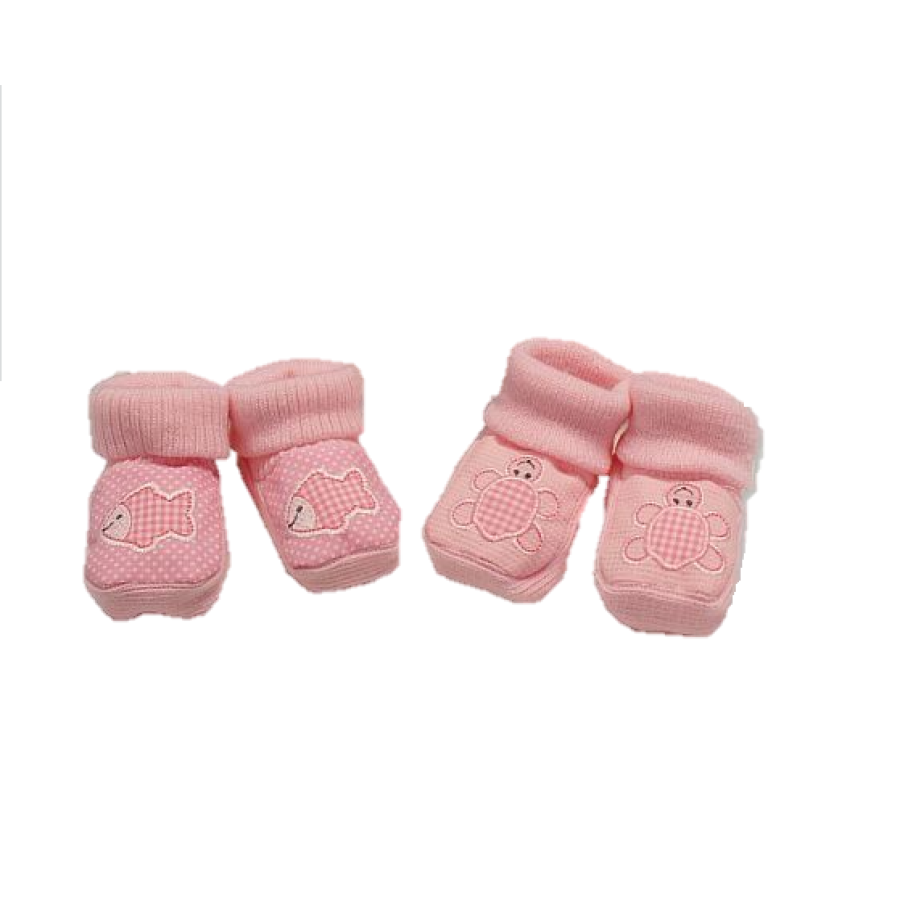 Πλεκτά παπουτσάκια αγκαλιάς Nursery Time BSS48K  0-6 μηνών