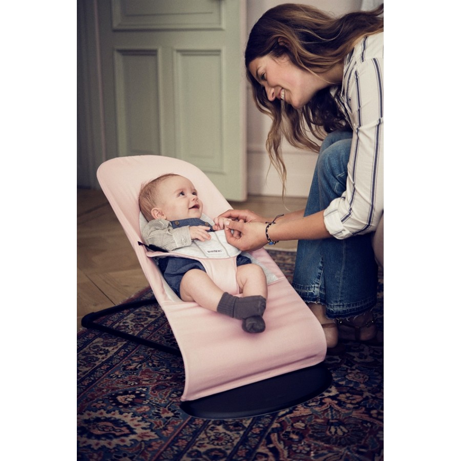 Babybjorn ρηλάξ Balance Soft Light Pink/Grey Cotton/Jersey 005089