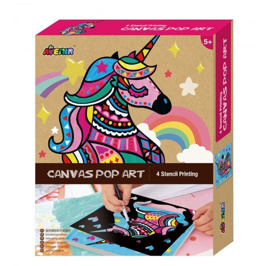 Arts & Crafts Canvas Pop Art Κανβάς με Στένσιλ 
