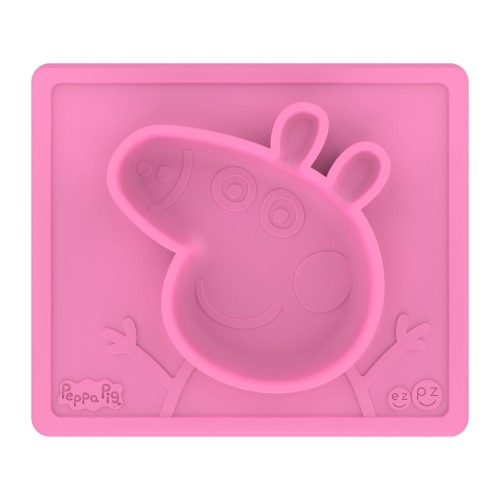 Ezpz Peppa Pig™ Δίσκος & Πιάτο 2 σε 1 Mat Ροζ PPM-P237C