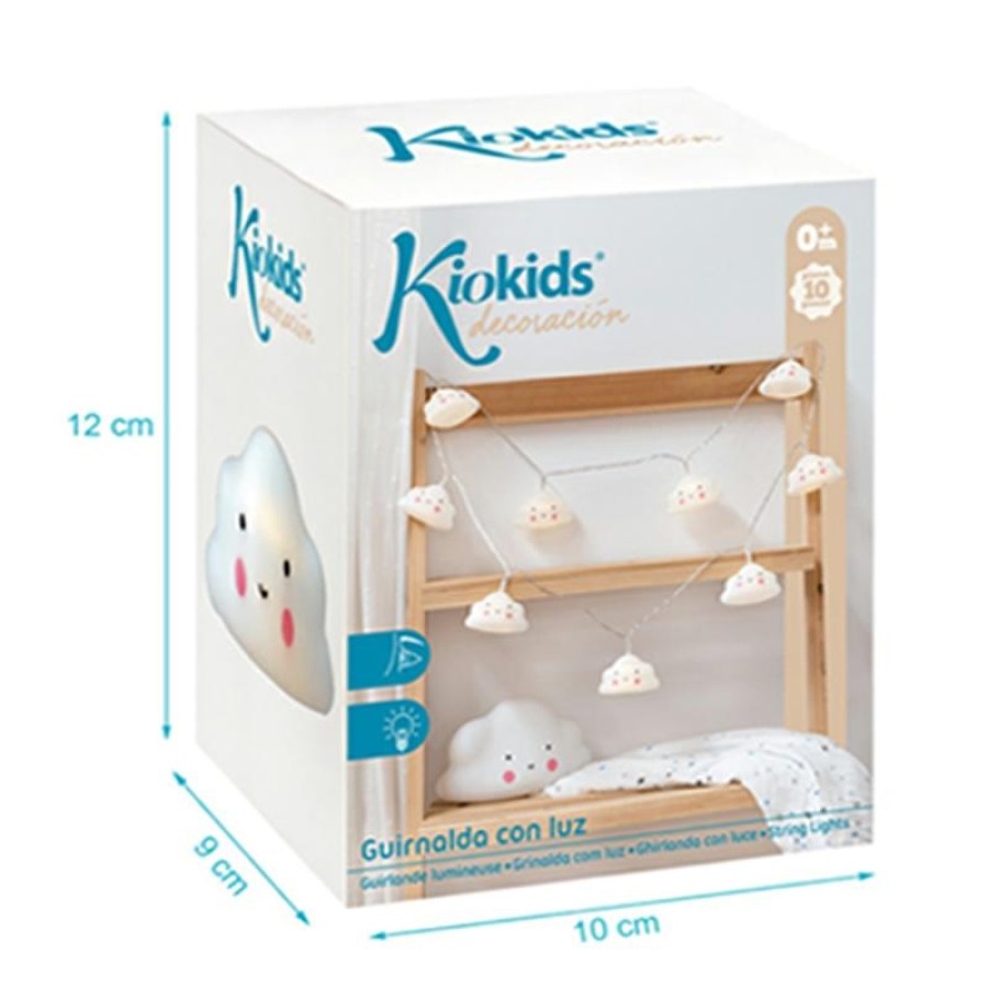 Kiokids Διακοσμητικά Φωτάκια Led 10τμχ  Συννεφάκια 2800