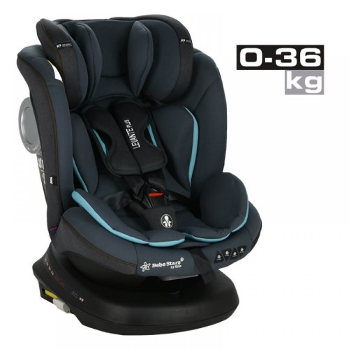 Bebe Stars Κάθισμα Αυτοκινήτου Levante Plus Isofix 360° Petrol (0-36 Κιλά) 912-184