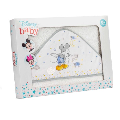 Interbaby Disney Βρεφικό Μπουρνούζι Κάπα Mickey MK004-18