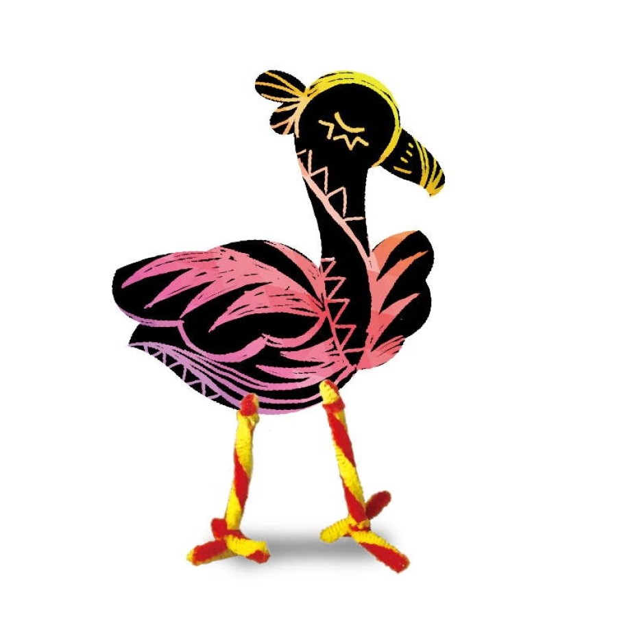 Arts & Crafts Χειροτεχνία Σκράτς SCRATCH-4 FLAMINGO & FRIENDS 60126