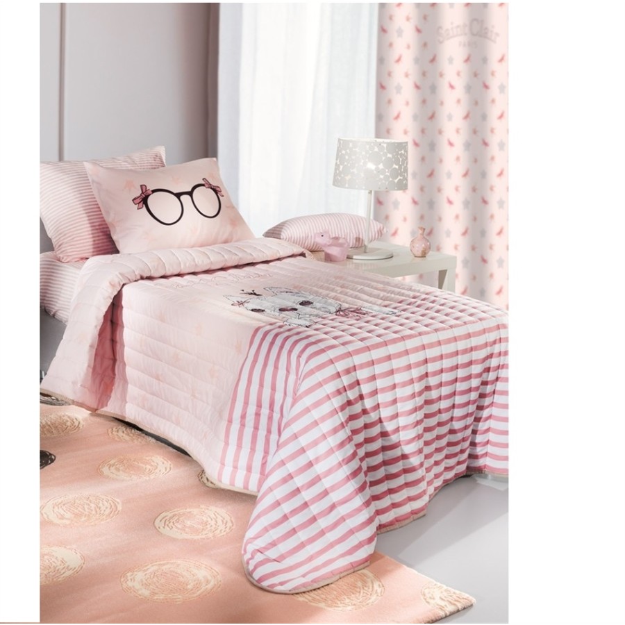 Πάπλωμα microsuede Rosie Pinky Saint Clair Paris 160x220