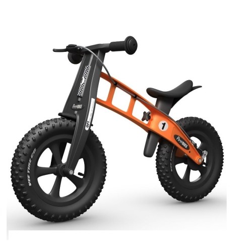 FirstBike Ποδήλατο εκμάθησης ισορροπίας 2+ FAT Racing Grath ORANGE με Φρένο F2031