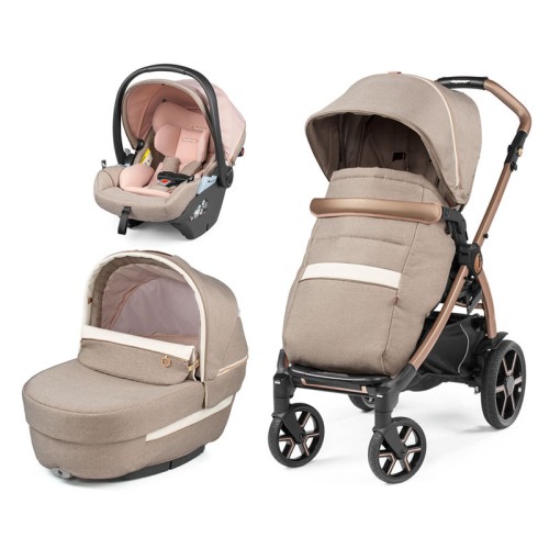 Peg Perego Πολυκαρότσι New Book Modular SL 3 in 1 Mon Amour (Δώρο Βάση Πορτ-Μπεμπέ )