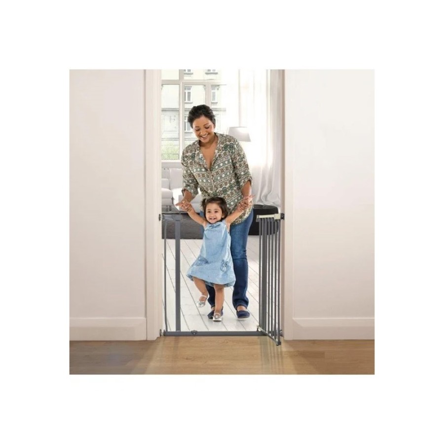 Dreambaby Πόρτα Ασφαλείας Ava Charcoal 75-81cm BR75154, επεκταση εως 135 cm με προεκτασεις