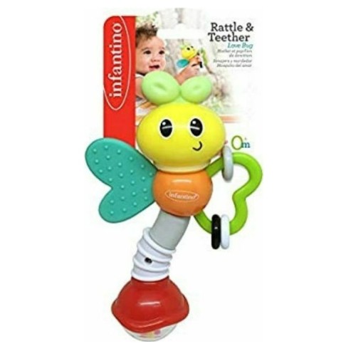 Infantino Κουδουνίστρα  Rattle Teether Love Bug 