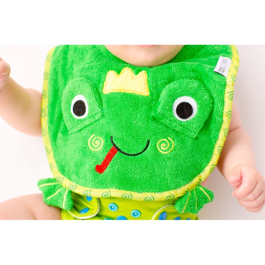 Zoocchini Σαλιάρα 100% COTTON  – FLIPPY THE FROG