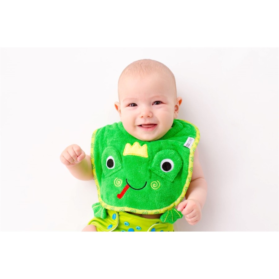Zoocchini Σαλιάρα 100% COTTON  – FLIPPY THE FROG