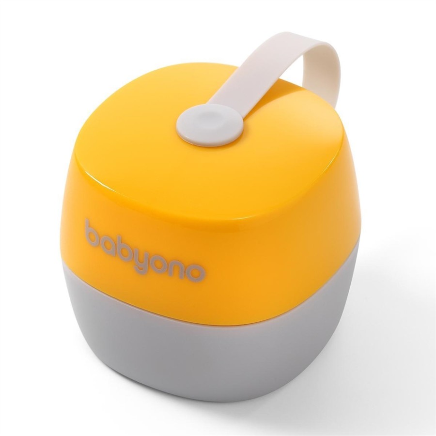 BabyOno Θήκη πιπίλας  Κίτρινο και γκρί - bn535/03