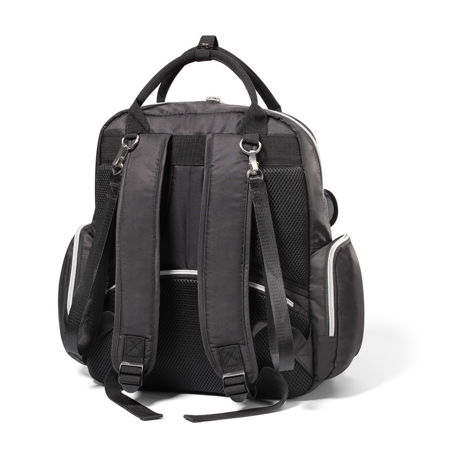 BabyOno Τσάντα αλλαξιέρα backpack PomPom - Μαύρο  bn1448