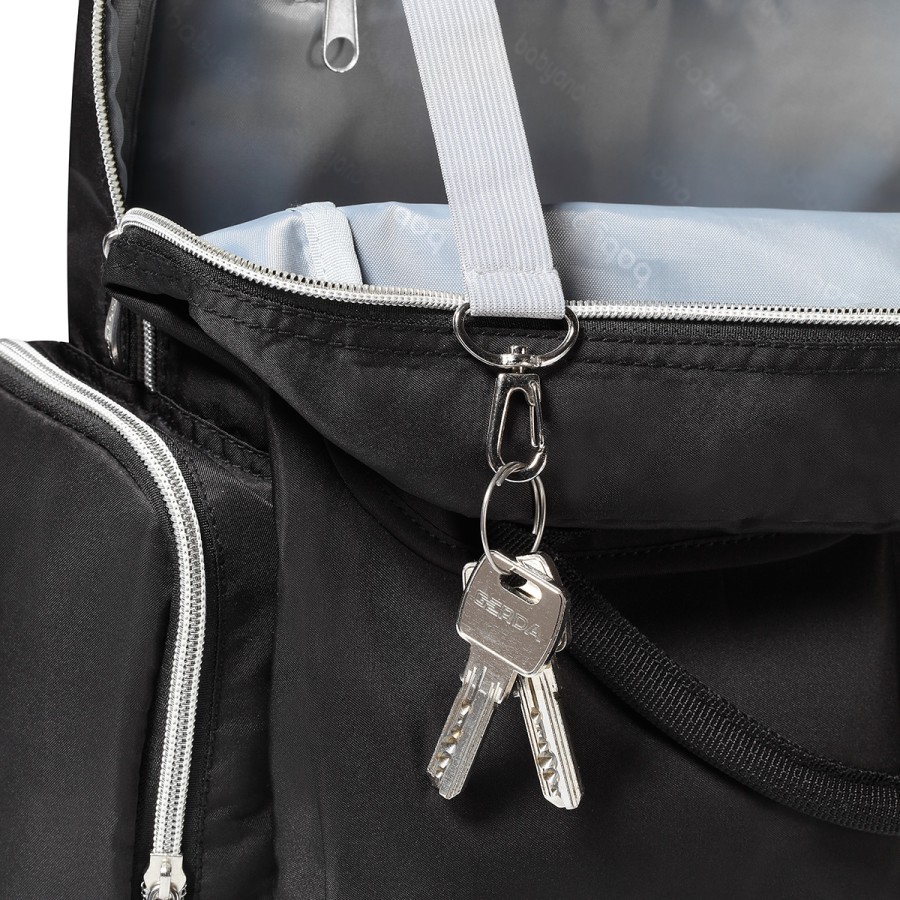 BabyOno Τσάντα αλλαξιέρα backpack PomPom - Μαύρο  bn1448
