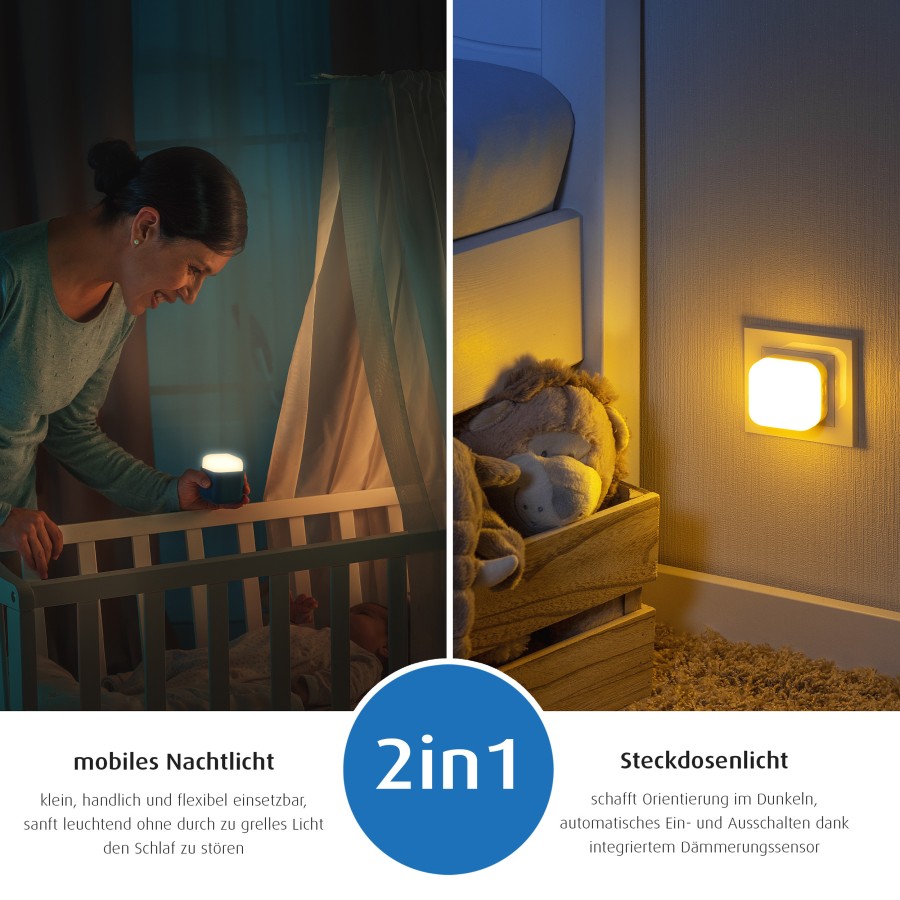 Reer φωτάκι νυκτός LED 2 σε 1 siel   (52143)