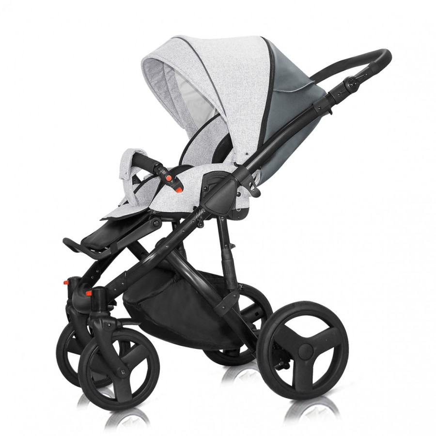Milu Kids -παιδικό καρότσι- πολυκαρότσο, 3 σε 1 -STARLET EKO  CREAMY GREY