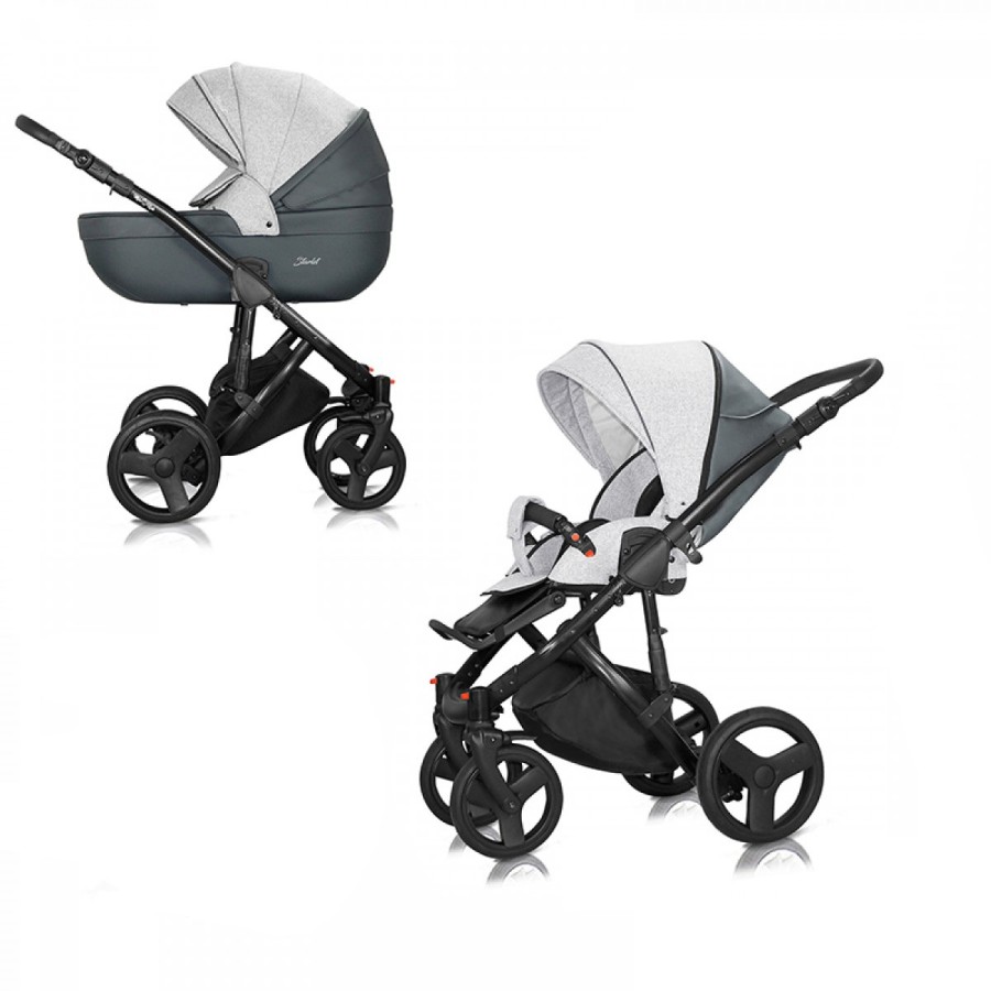 Milu Kids -παιδικό καρότσι- πολυκαρότσο, 3 σε 1 -STARLET EKO  CREAMY GREY