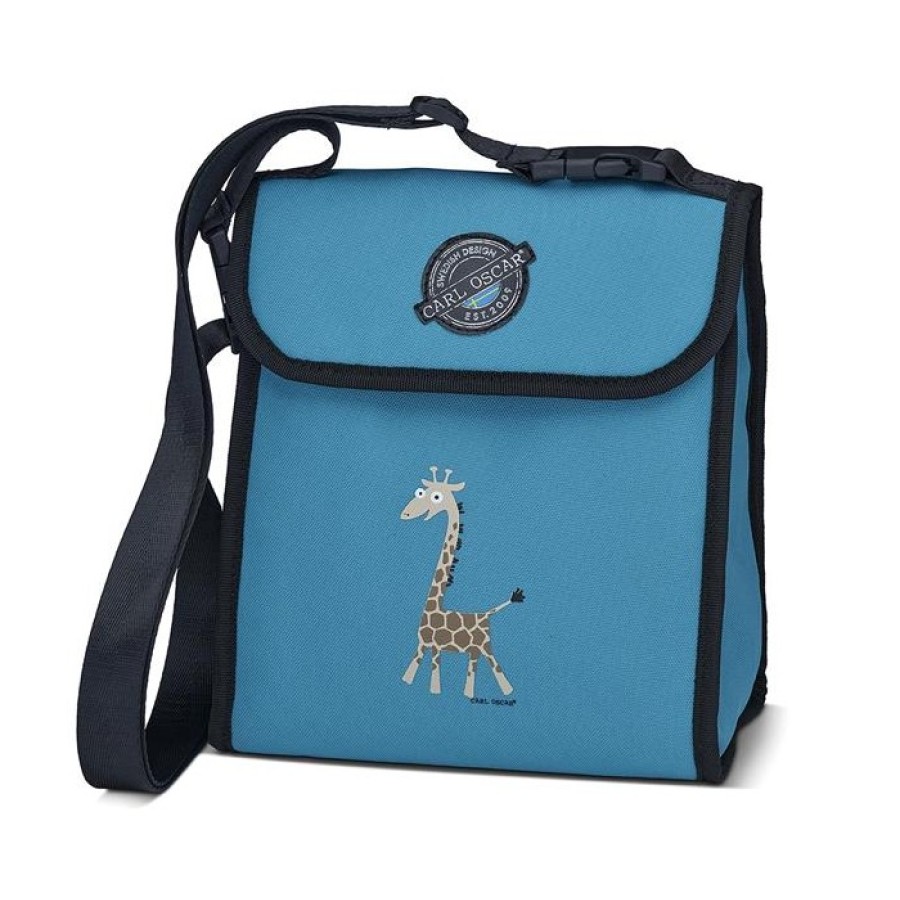 CARL OSCAR Ισοθερμική τσάντα Pack n' Snack CoolerBag  Turquoise Giraffe