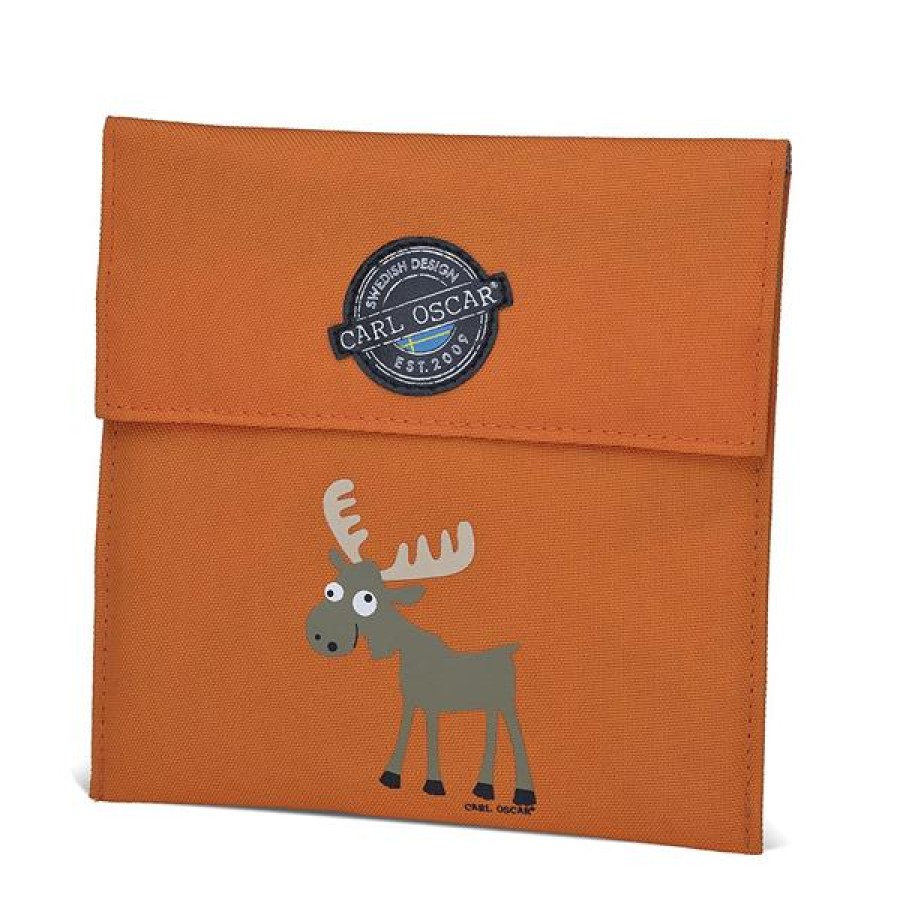 CARL OSCAR Ισοθερμική Θήκη για σνακ Pack n' Snack , Sandwich Bag  Orange Moose