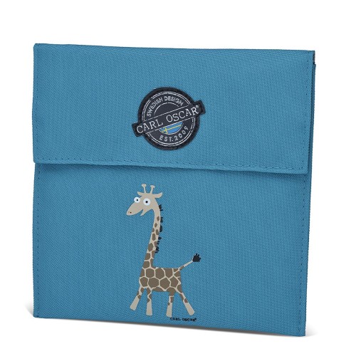 CARL OSCAR Ισοθερμική Θήκη για σνακ Pack n' Snack , Sandwich Bag  Turquoise Giraffe