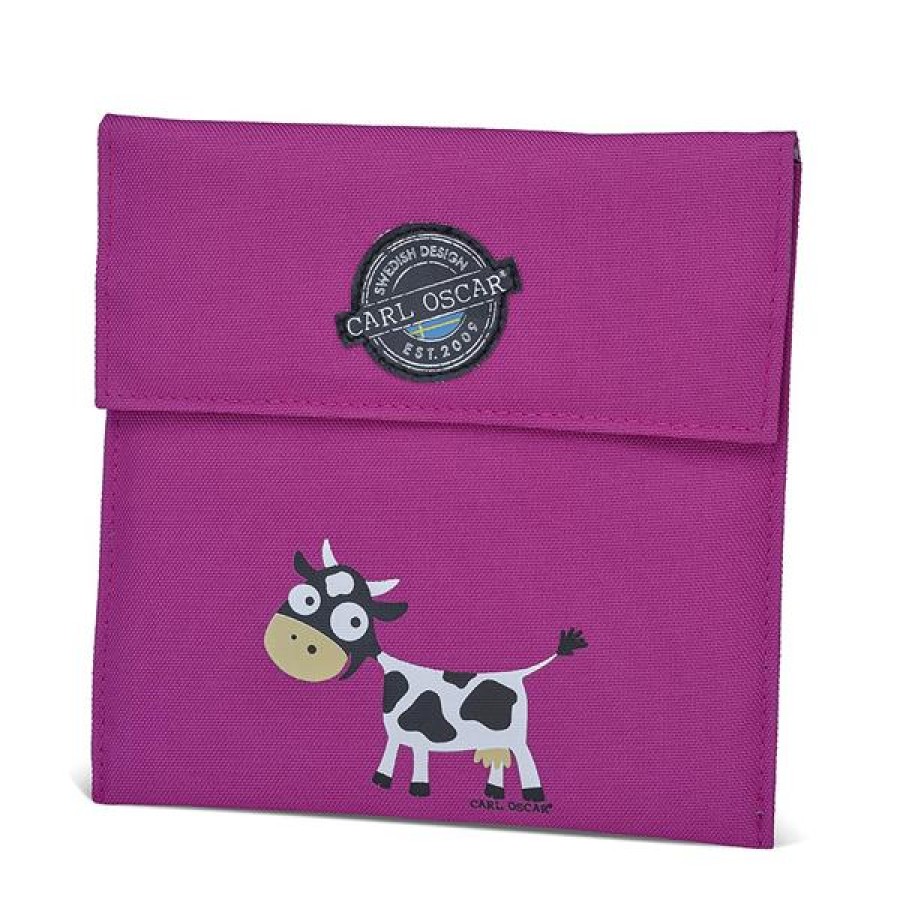 CARL OSCAR Ισοθερμική Θήκη για σνακ Pack n' Snack , Sandwich Bag  Purple Cow