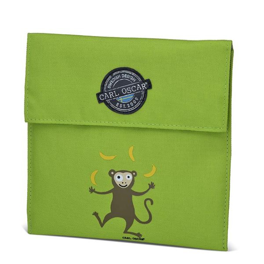 CARL OSCAR Ισοθερμική Θήκη για σνακ Pack n' Snack , Sandwich Bag  Lime Monkey