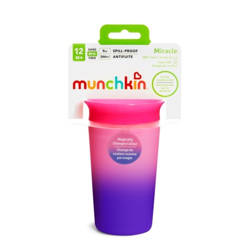 Munchkin Κύπελο Που Αλλάζει Χρώμα Miracle 360° Color Changing Cup Ροζ