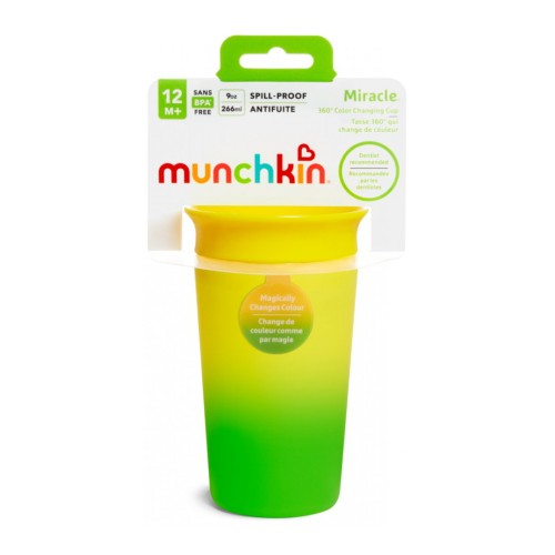 Munchkin Κύπελο Που Αλλάζει Χρώμα Miracle 360° Color Changing Cup Κίτρινο