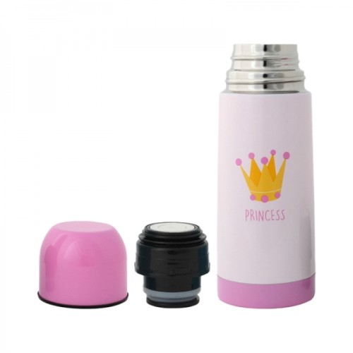 Kiokids Ανοξείδωτο Παγούρι-Θερμός “Princess” 350ml Ροζ