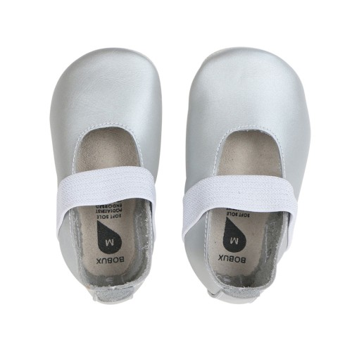 Bobux Βρεφικά Παπούτσια Soft Sole Sport Silver Demi