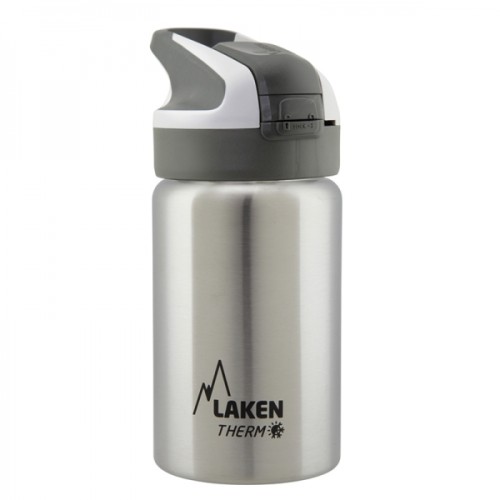 Laken Παγούρι Θερμός 350ml με Πώμα Summit Ασημί