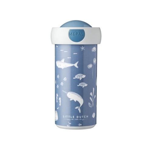 Little Dutch Στεγανό Ποτήρι με Καπάκι Ocean 300ml