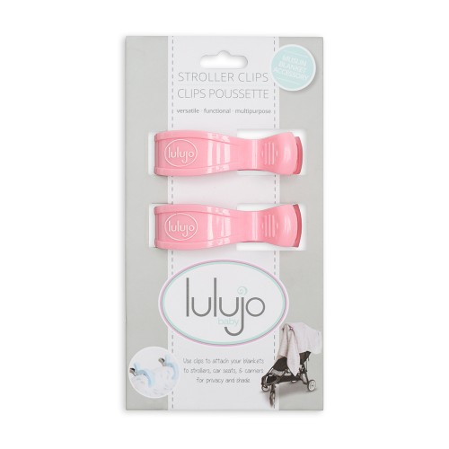 Lulujo 2 τεμαχια κλιπς για συγκράτηση της κουβέρτας και των παιχνιδιών -ροζ - LJ611