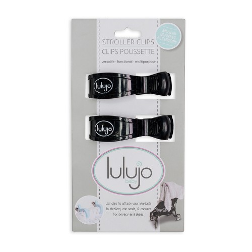 Lulujo 2 τεμαχια κλιπς για συγκράτηση της κουβέρτας και των παιχνιδιών -μαυρο  - LJ614