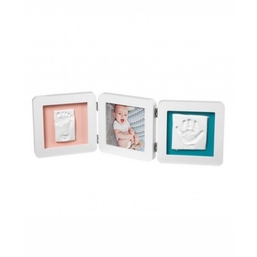Baby Art Κορνίζα Αποτύπωμα My Baby Touch Double Λευκή