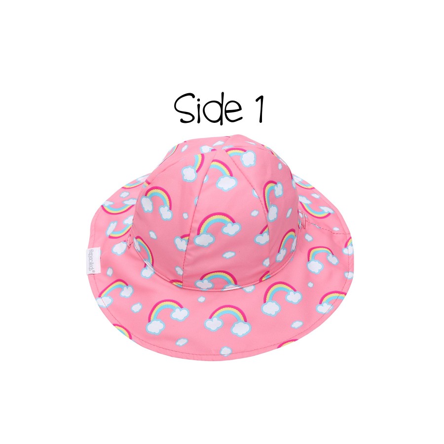 FlapJackKids Παιδικό Καπέλο Bucket Διπλής Όψης UPF 50+ RAINBOW